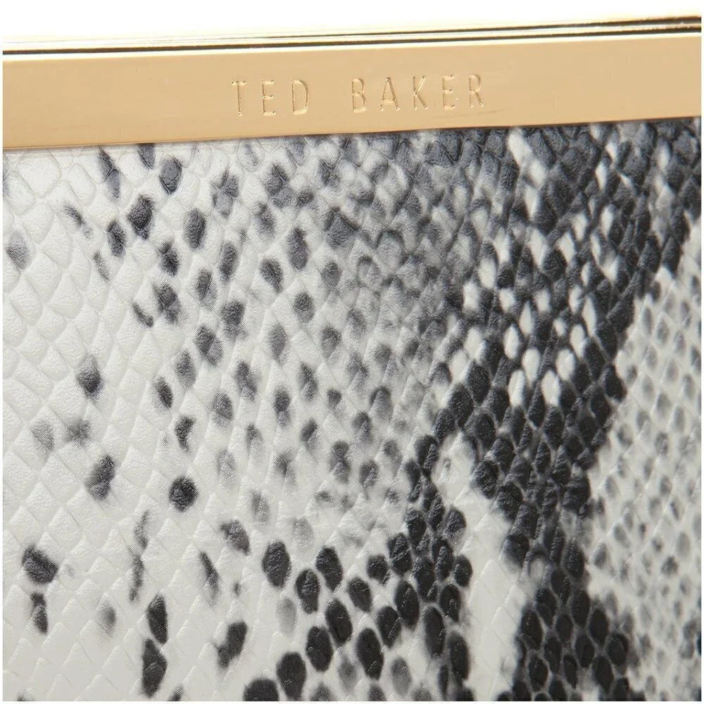 💕TED BAKER Reni Exotic Embossed Snakeskin Clutch